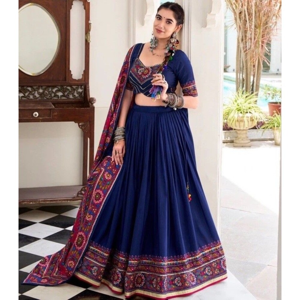 Chaniya Choli For Navratri handwork Garba lehenga women adjustable size New